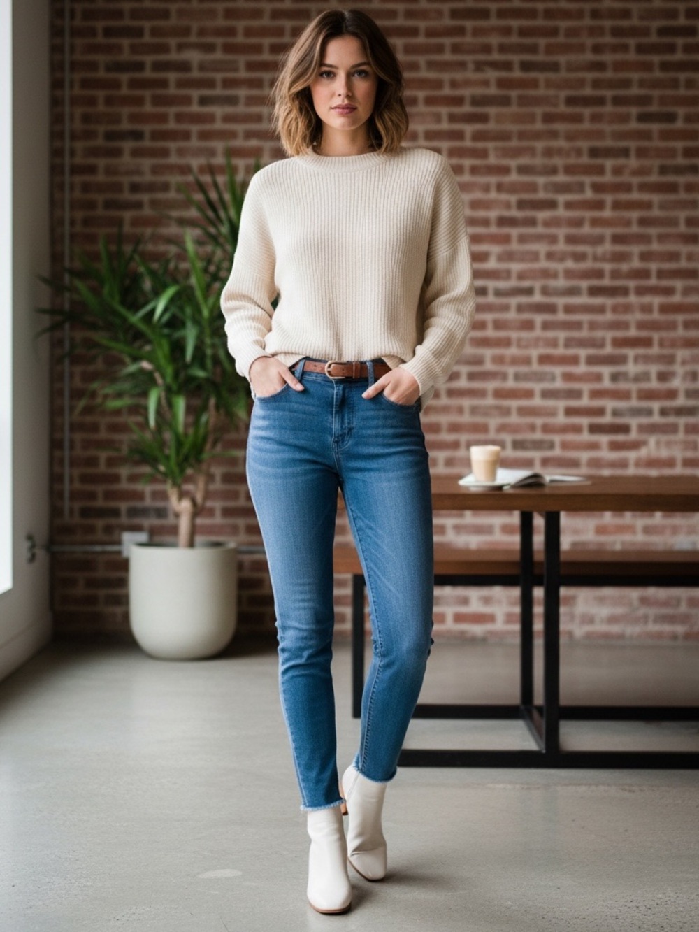 • Frank & Eileen • Sligo Classic Mid-Blue High-Rise Skinny Jeans - Women